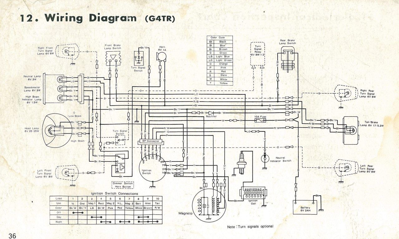 Wiring Diagram for 1970 G4TR | Kawasaki Motorcycle Forums